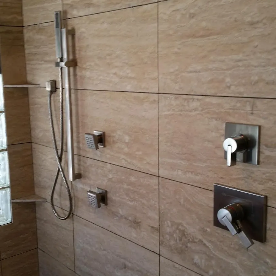 Shower fixture installation for Water Heater Replacement in Lower